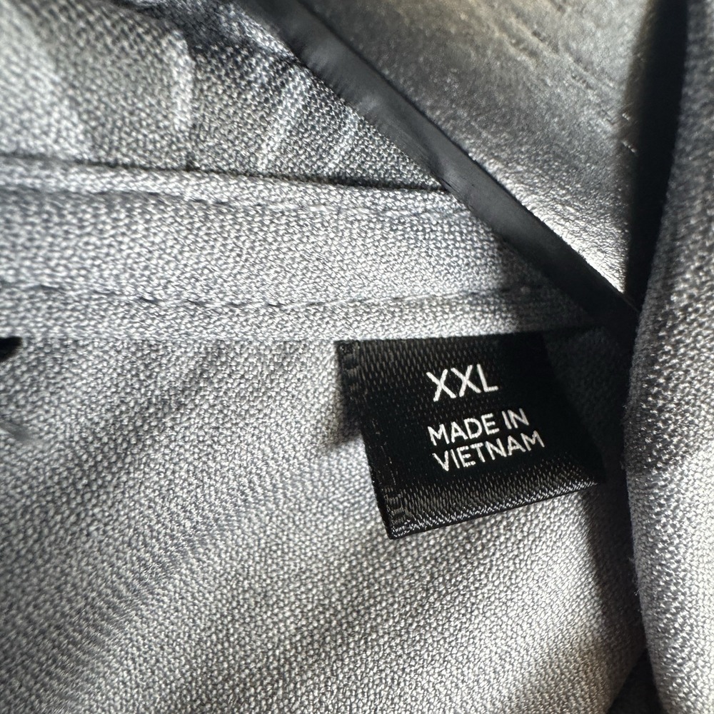 Travis Mathew Skyview Hoodie Mens XXL Heather Sleet Gray Quarter Zip Golf LOGO - Picture 4 of 14